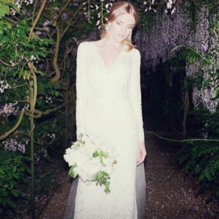 Solveig Karadottir in her wedding dress